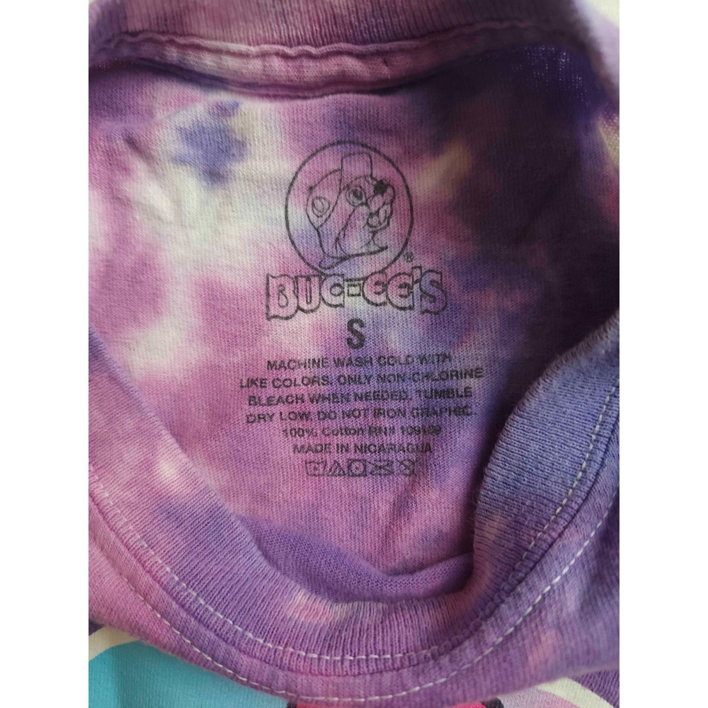 Buc-ee's‎ Purple Tie Dye "Take Me To Buc-ees" Graphic T-Shirt Mens Small Casual - Picture 3 of 4